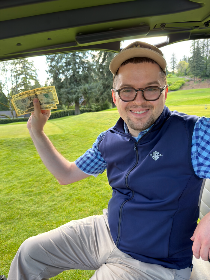 Three Generations, One Golf Cart - Golf at Oswego Lake