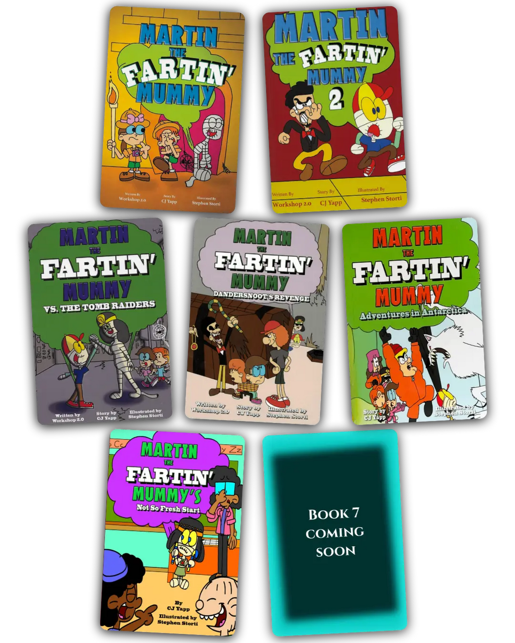 The Complete Martin the Fartin' Mummy Collection (All 7 Books, Autographed)